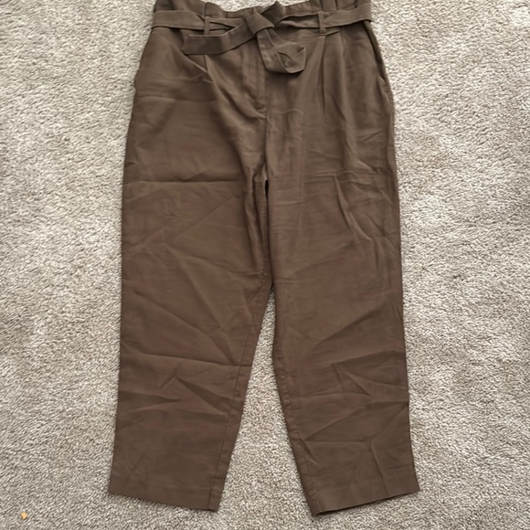 H&M Pants - H&M Women's Brown Chinos with Tie Belt